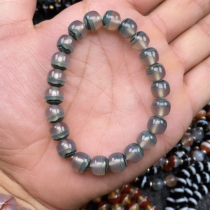 狐***狸玛瑙/玉髓手链未镶嵌