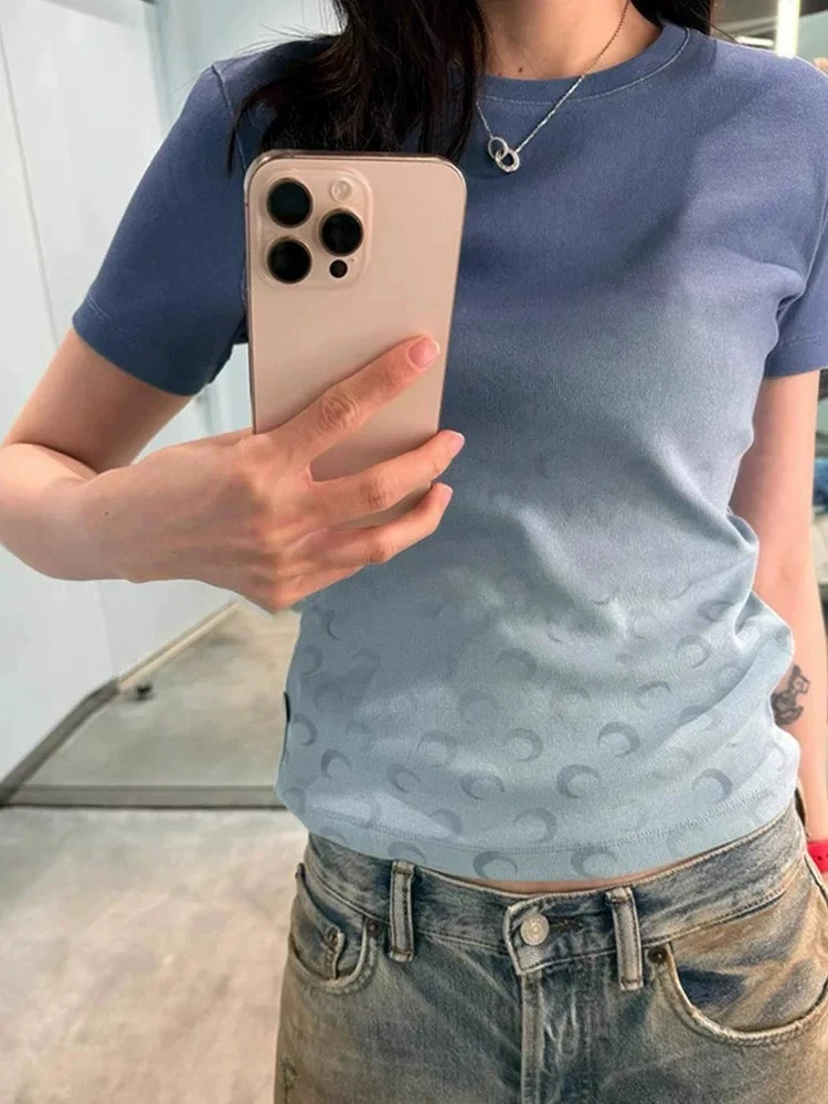 【lunan】yb定制月亮渐变短袖