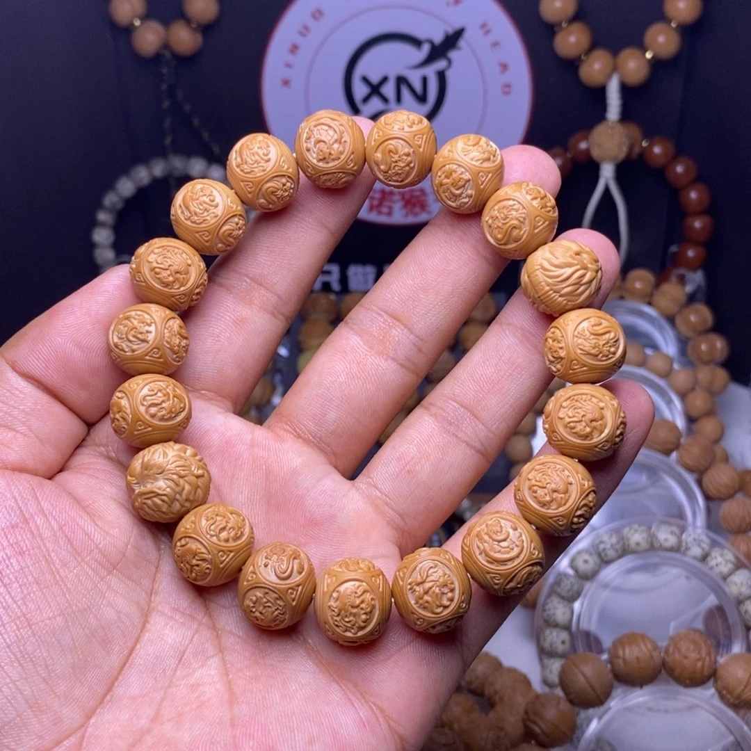 猴头核桃手串有***频四大神兽