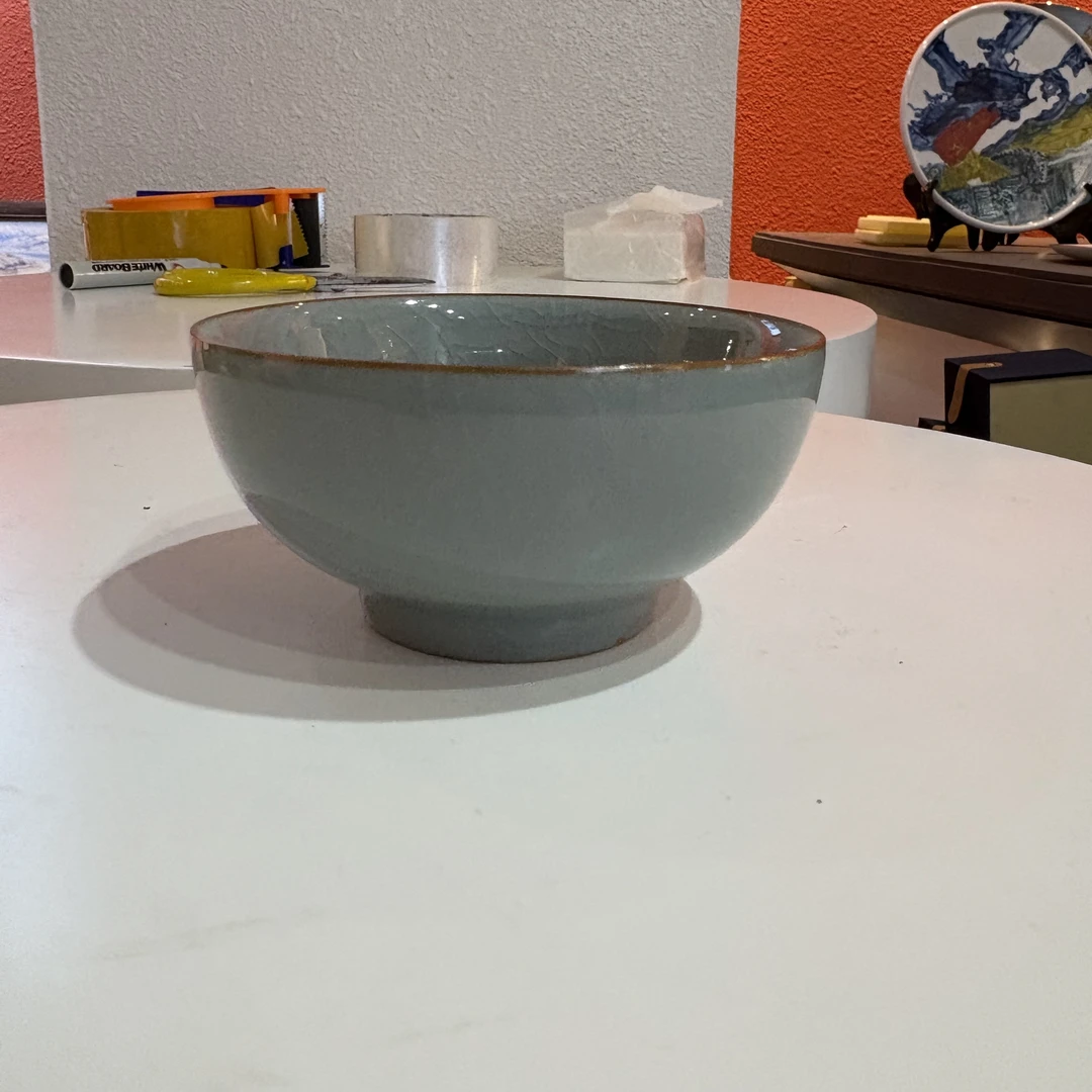 景德镇汝窑开裂茶漏