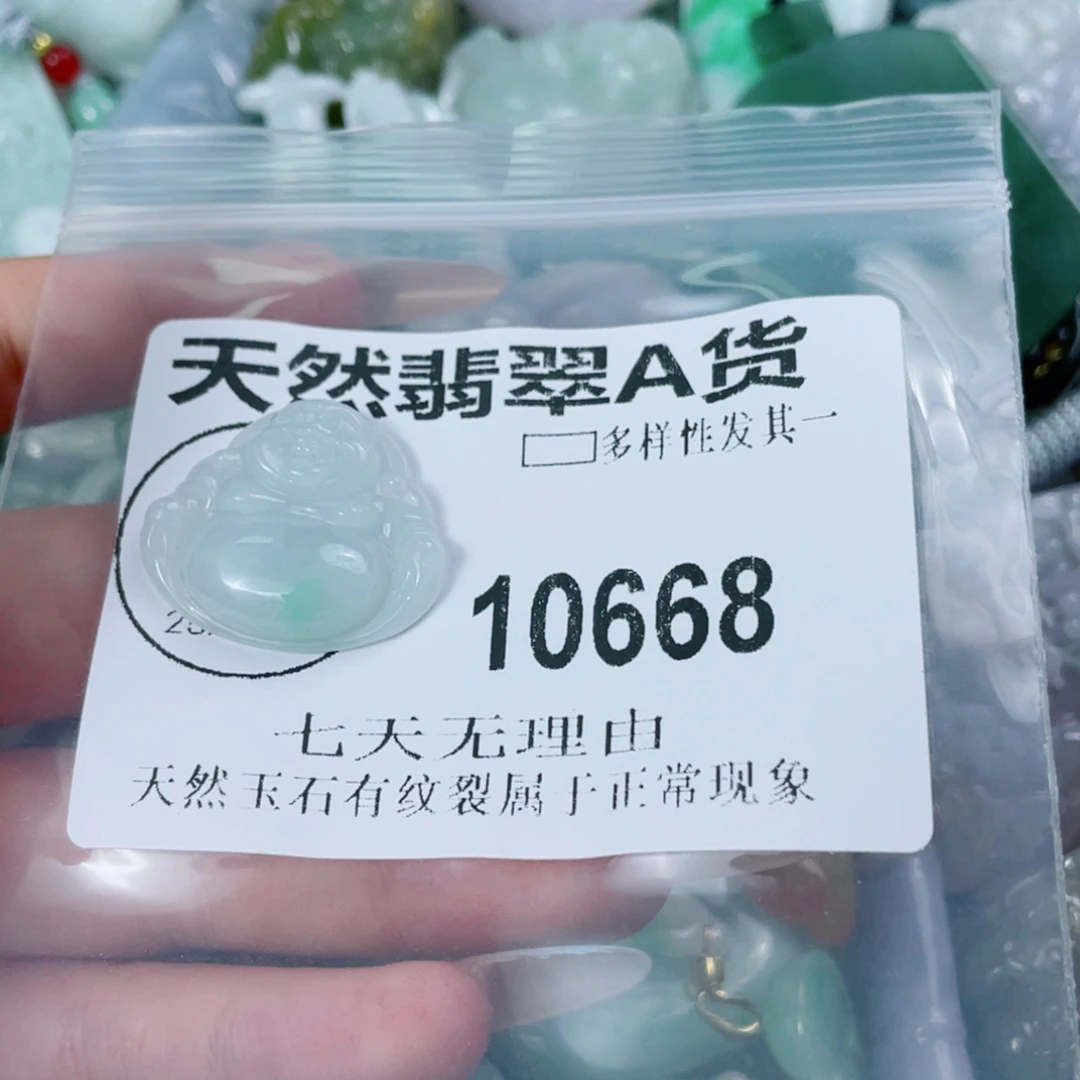 翡翠未镶嵌颈饰10668