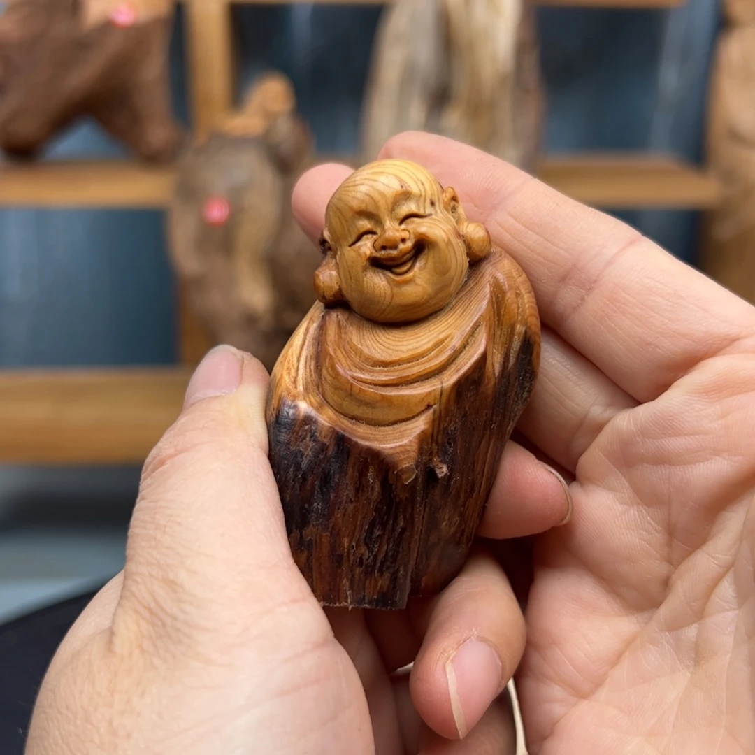 柏木崖柏木摆件手把件，16