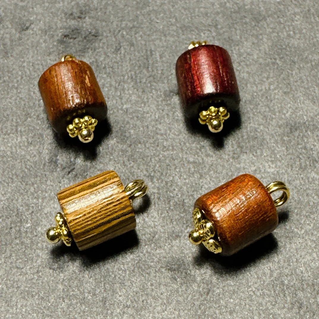 新中式国风纽扣木纹女装旗袍香云纱真丝服装辅料8×10mm