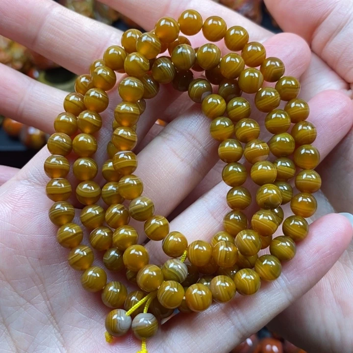 玛瑙/玉髓未镶嵌项链战国红项链