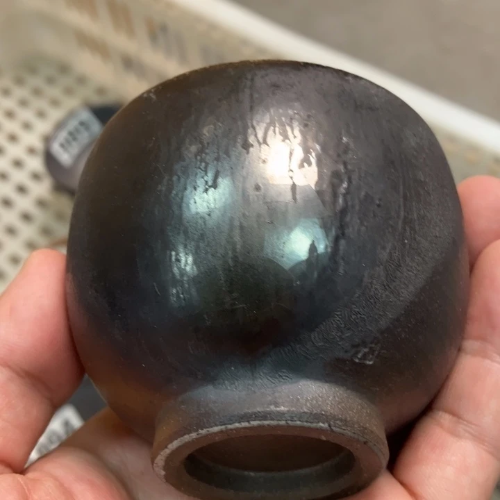 柴烧茶具茶杯大放漏