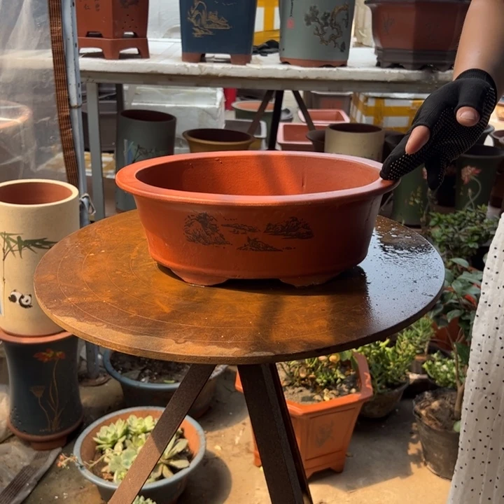 30红椭圆花盆花盆花盆