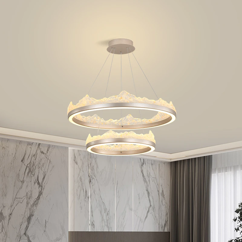 【名都星】新中式客厅吊灯新款胡桃木色书房餐厅灯设计师高级感餐厅