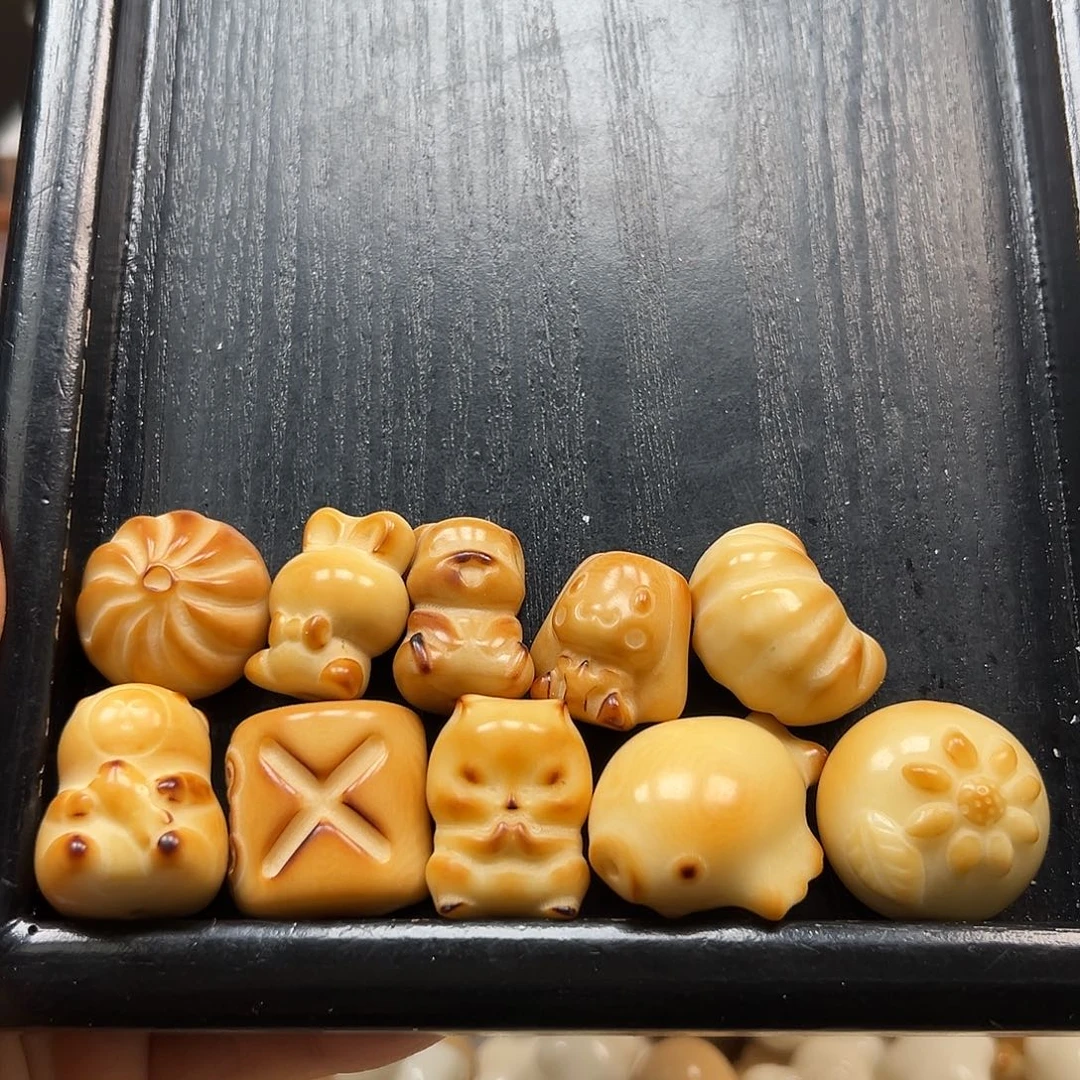 手串菩提根/象牙果全品炭烤混锅10颗