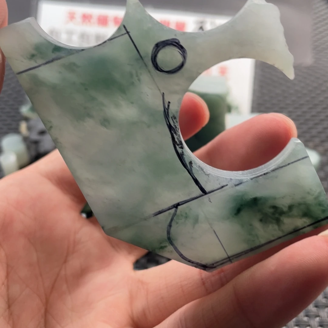 ****洞定制翡翠未镶嵌牌子