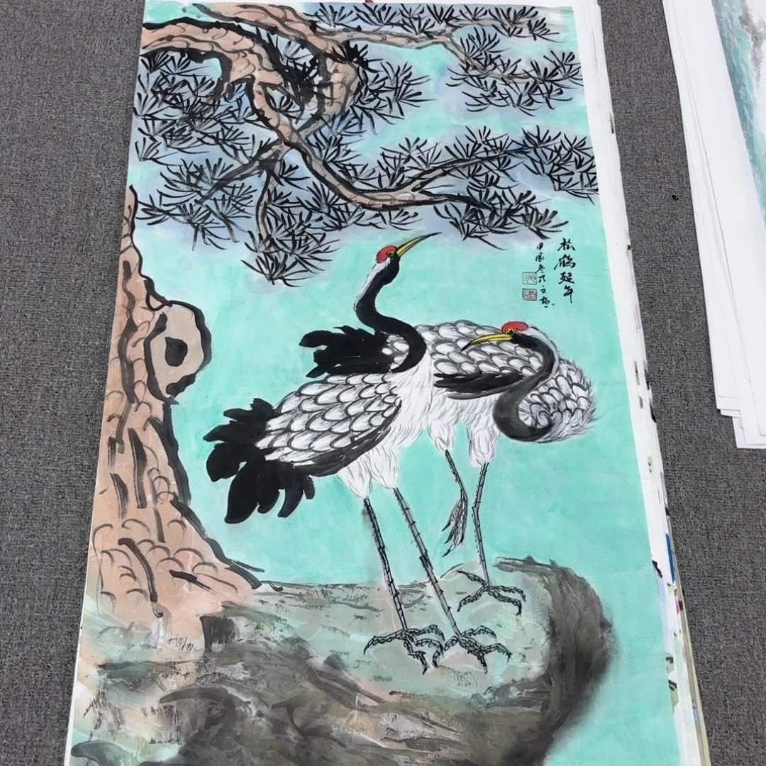 国画国画作品多次