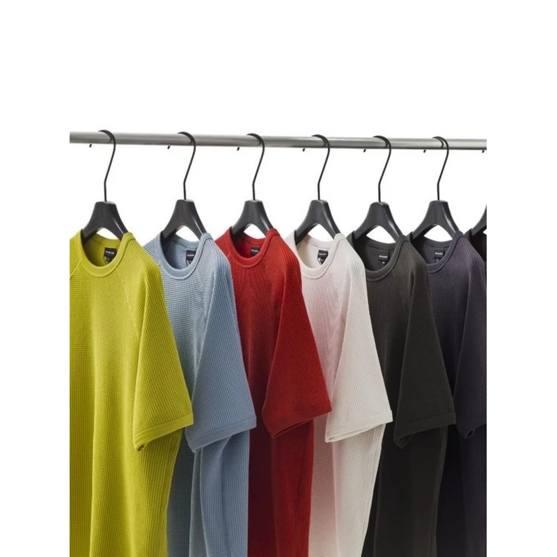 25新款oversize华夫格都市户外男女百搭休闲松弛宽松圆领短袖T恤