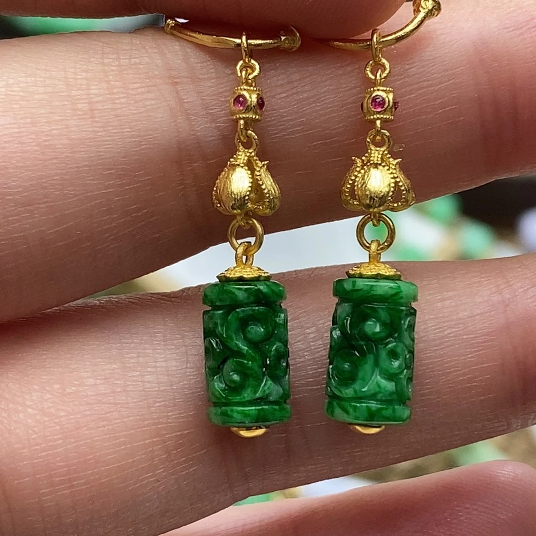 翡翠未镶嵌颈饰耳饰