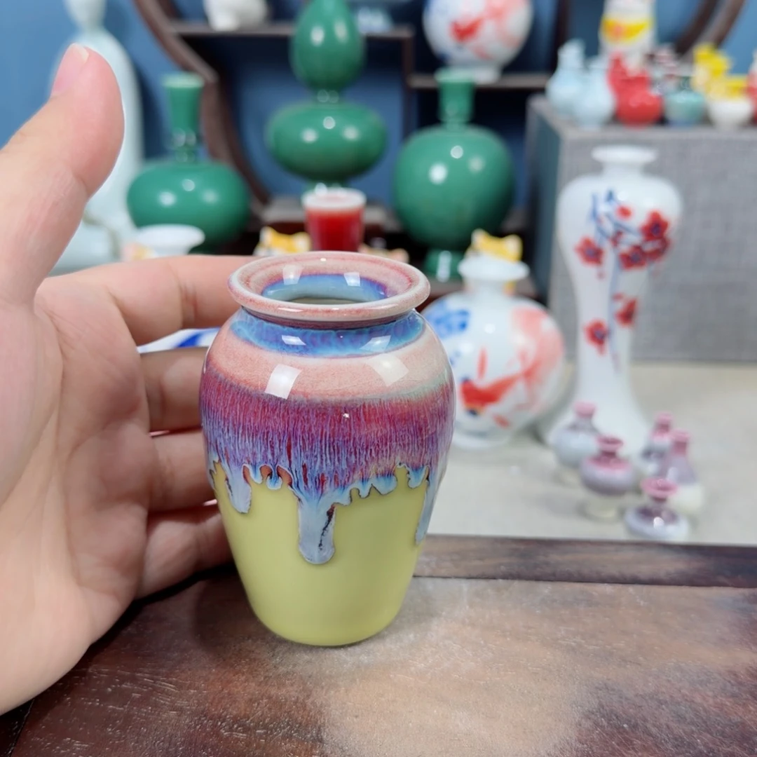 陶瓷手工小花器摆件