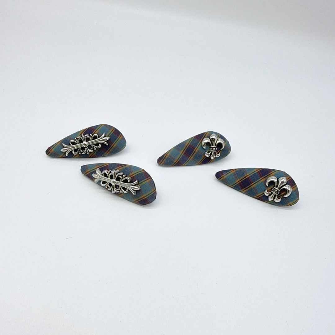 Mi33 布艺异形鸢尾花图腾鸭嘴夹 Y26060C2-2