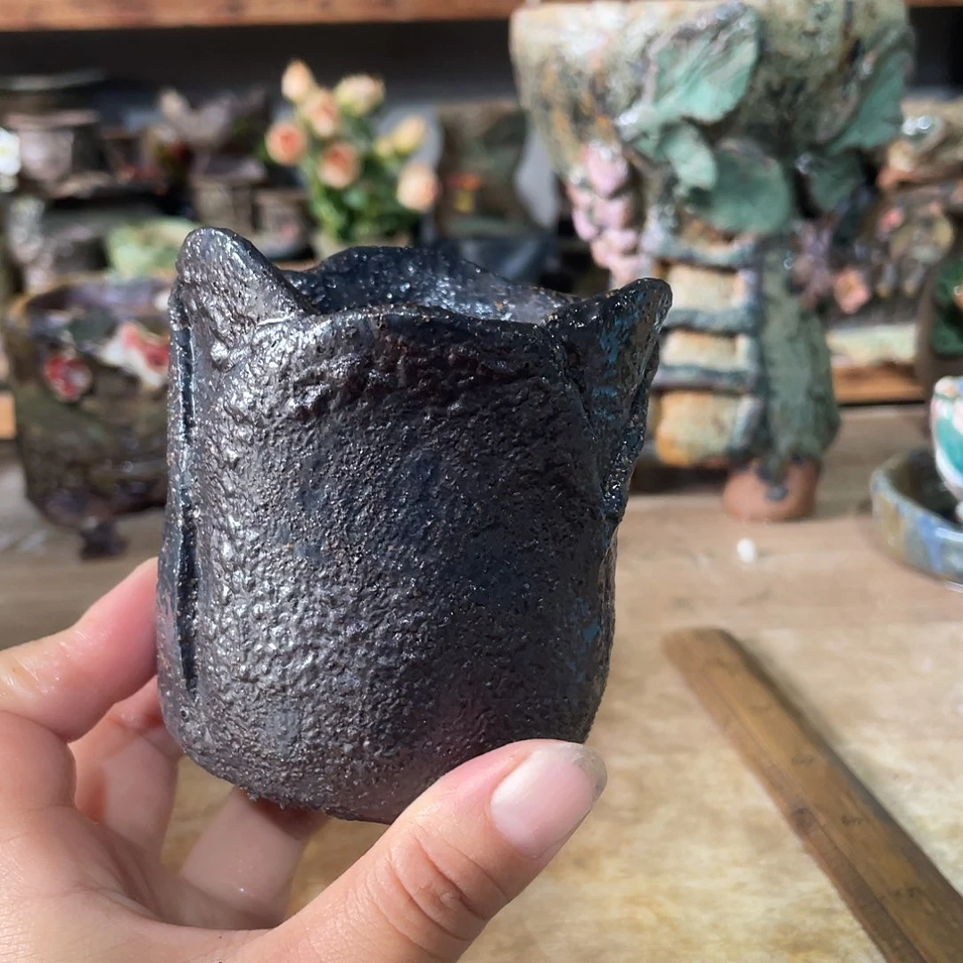 酸***枣国庆福利高温粗陶透气花盆