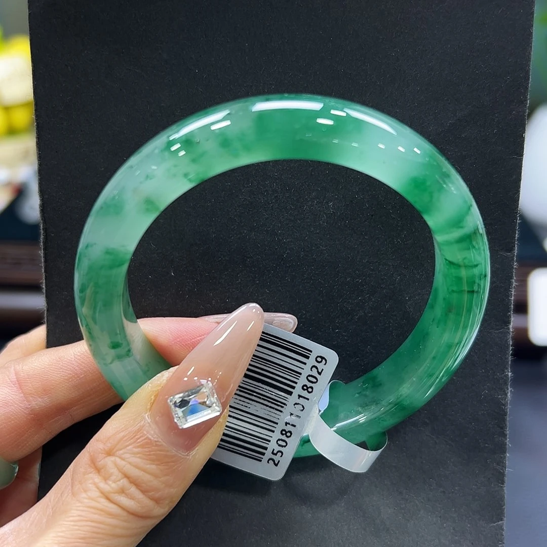 石英质玉（非洲翠）未镶嵌手镯57-58