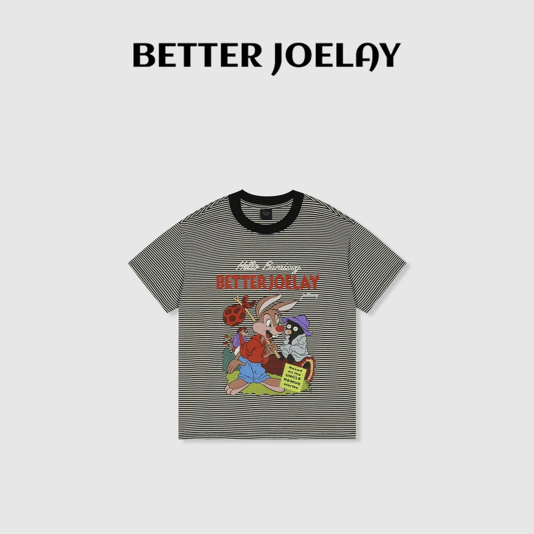 BETTER JOELAY-中版【古绣逸衫】时尚休闲百搭宽松T恤短袖KH3001