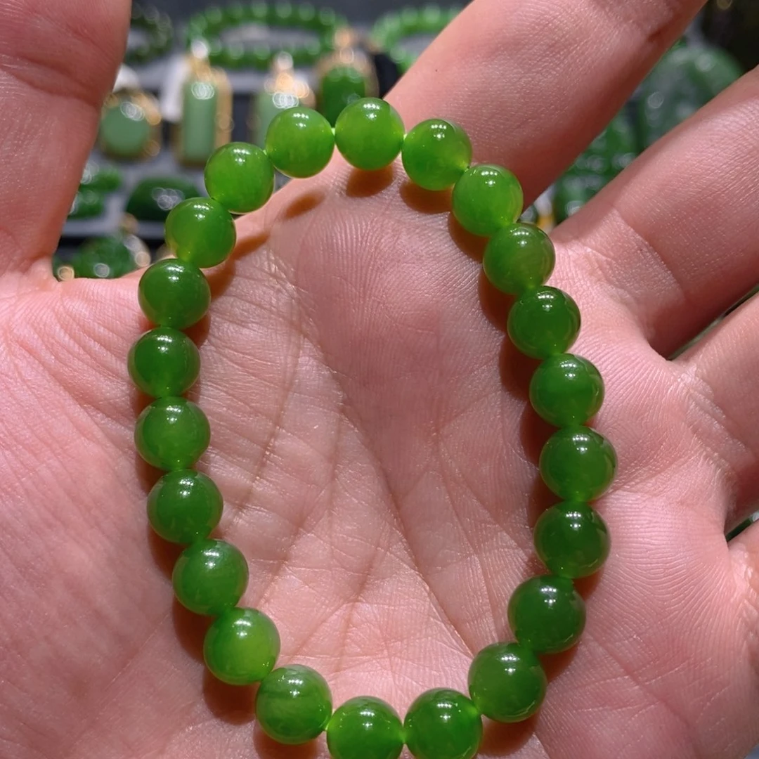 和田玉（碧玉）未镶嵌手链桑***。