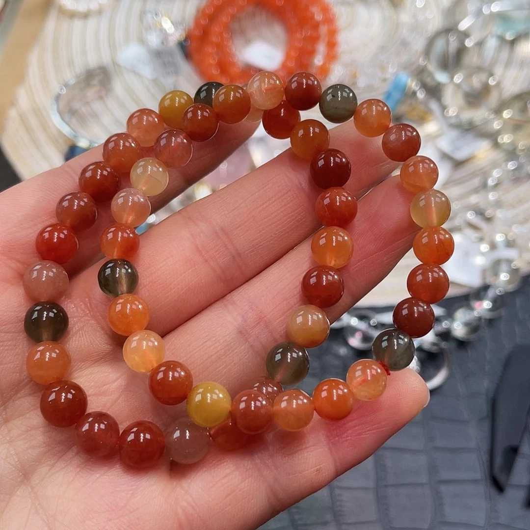 水晶手链未镶嵌兔毛多宝 炸福利