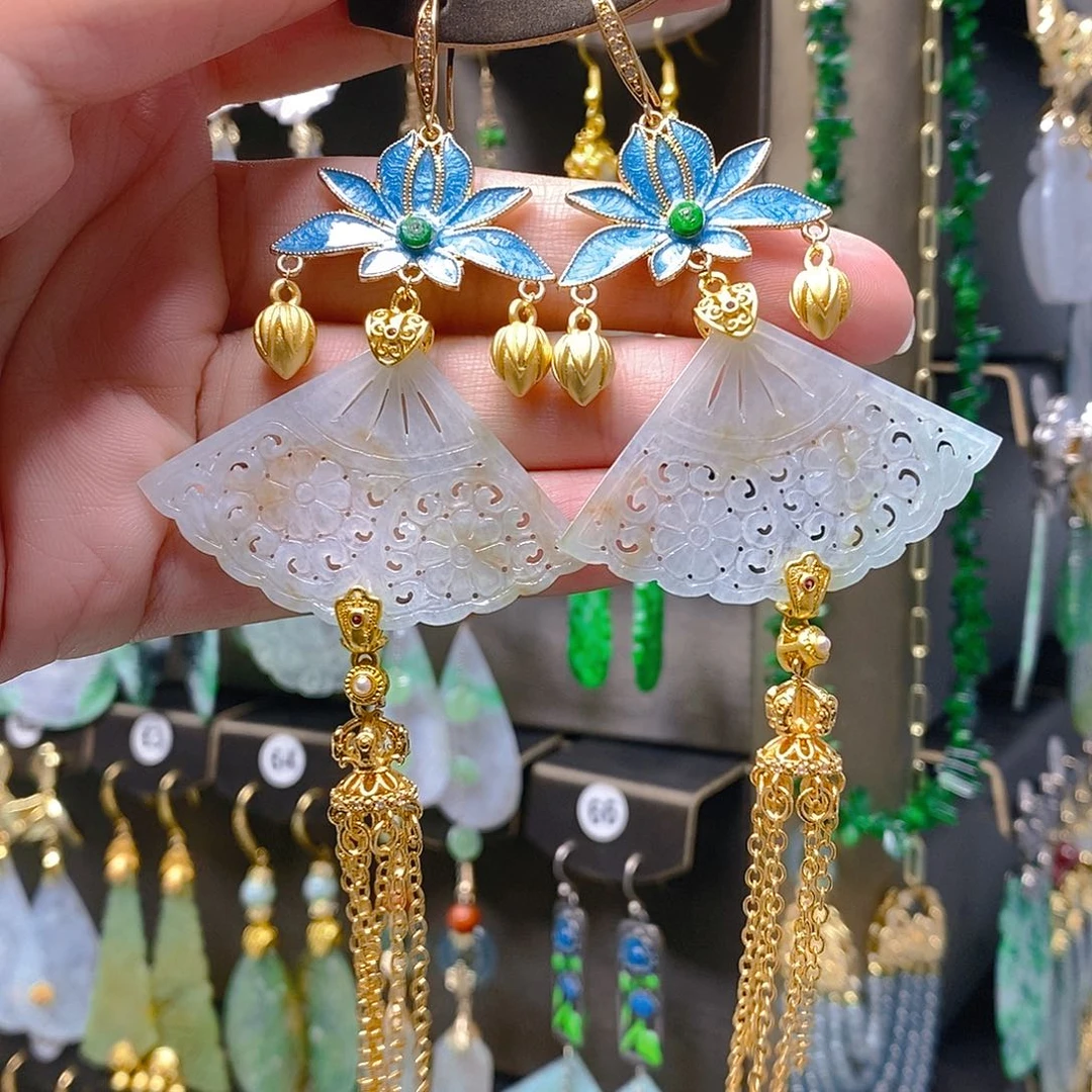 未镶嵌翡翠耳饰翡翠