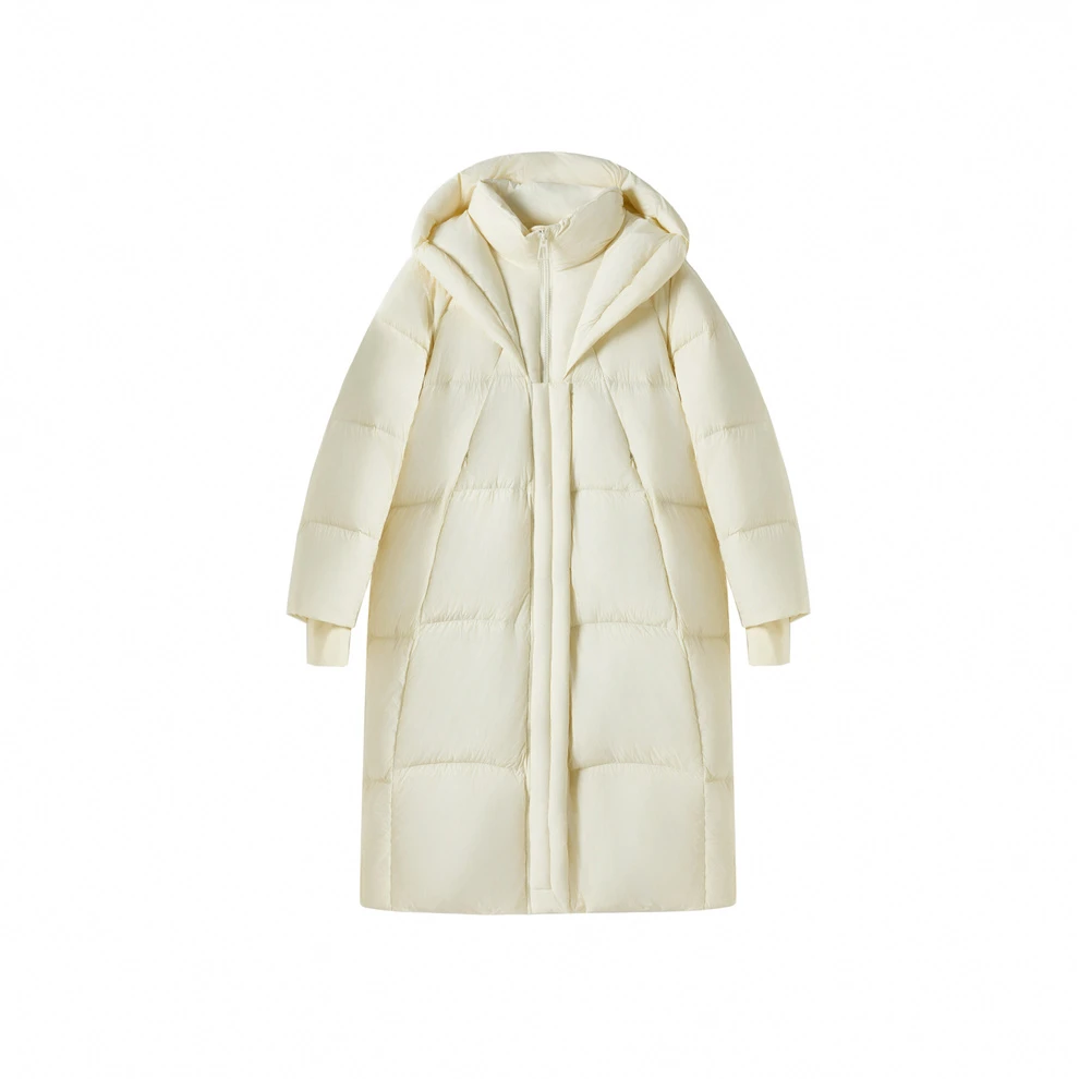 韩系羽绒服女冬季加厚泡芙云朵超好看白鹅绒服602910