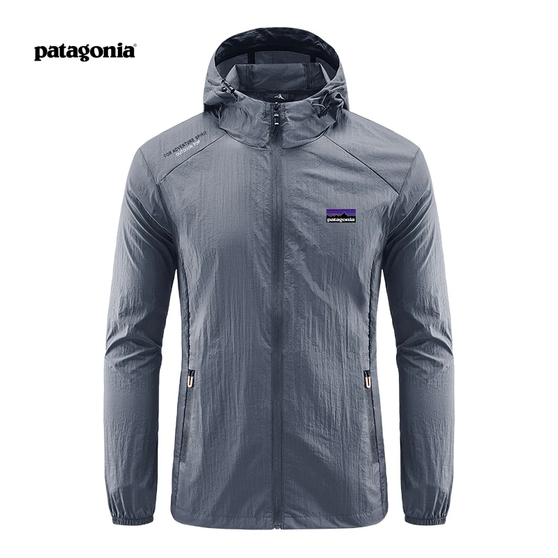 巴塔哥尼亚防晒衣夏季薄款透气防风防紫外线皮肤衣男士立领钓鱼服