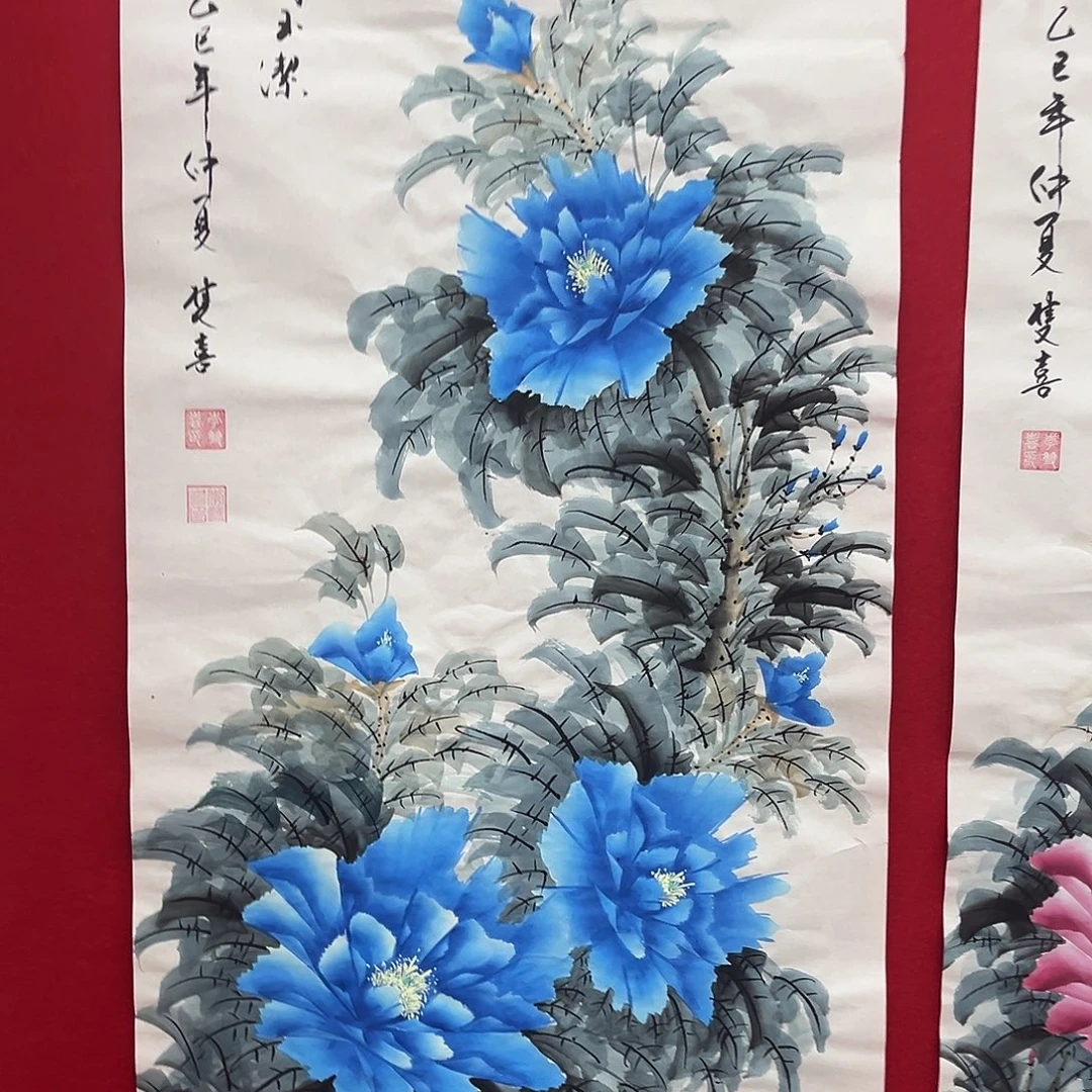 国画绘画作品多次参加全国
