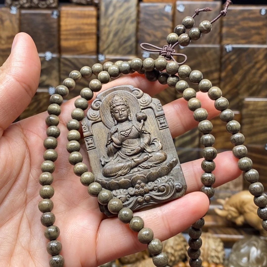 思***艳金丝楠小叶桢楠观音珠子