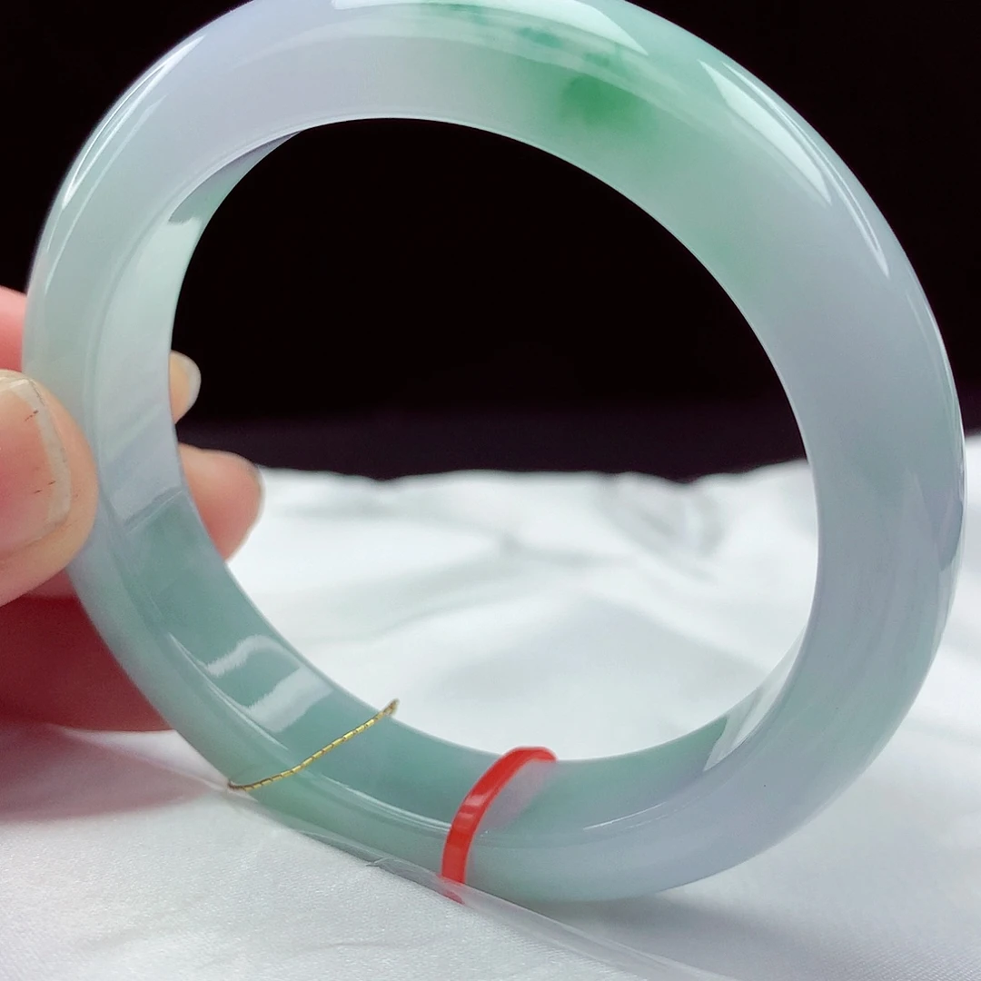 翡翠未镶嵌手镯54圈608