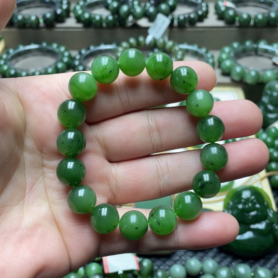 和田玉（碧玉）未镶嵌手链