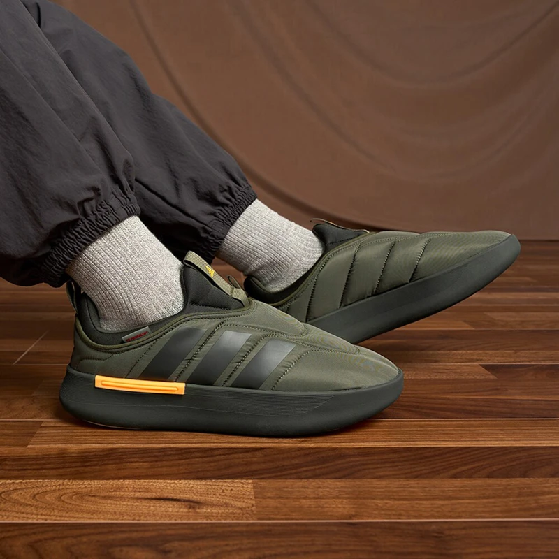 （直播断码专属）正品Adidas男女款秋冬保暖一脚蹬运动休闲鞋IF4228