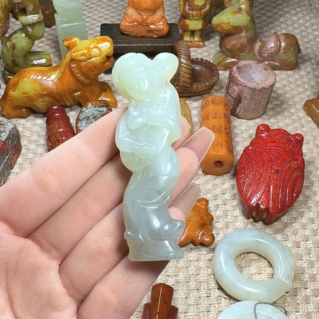 白玉菩提吊坠挂件