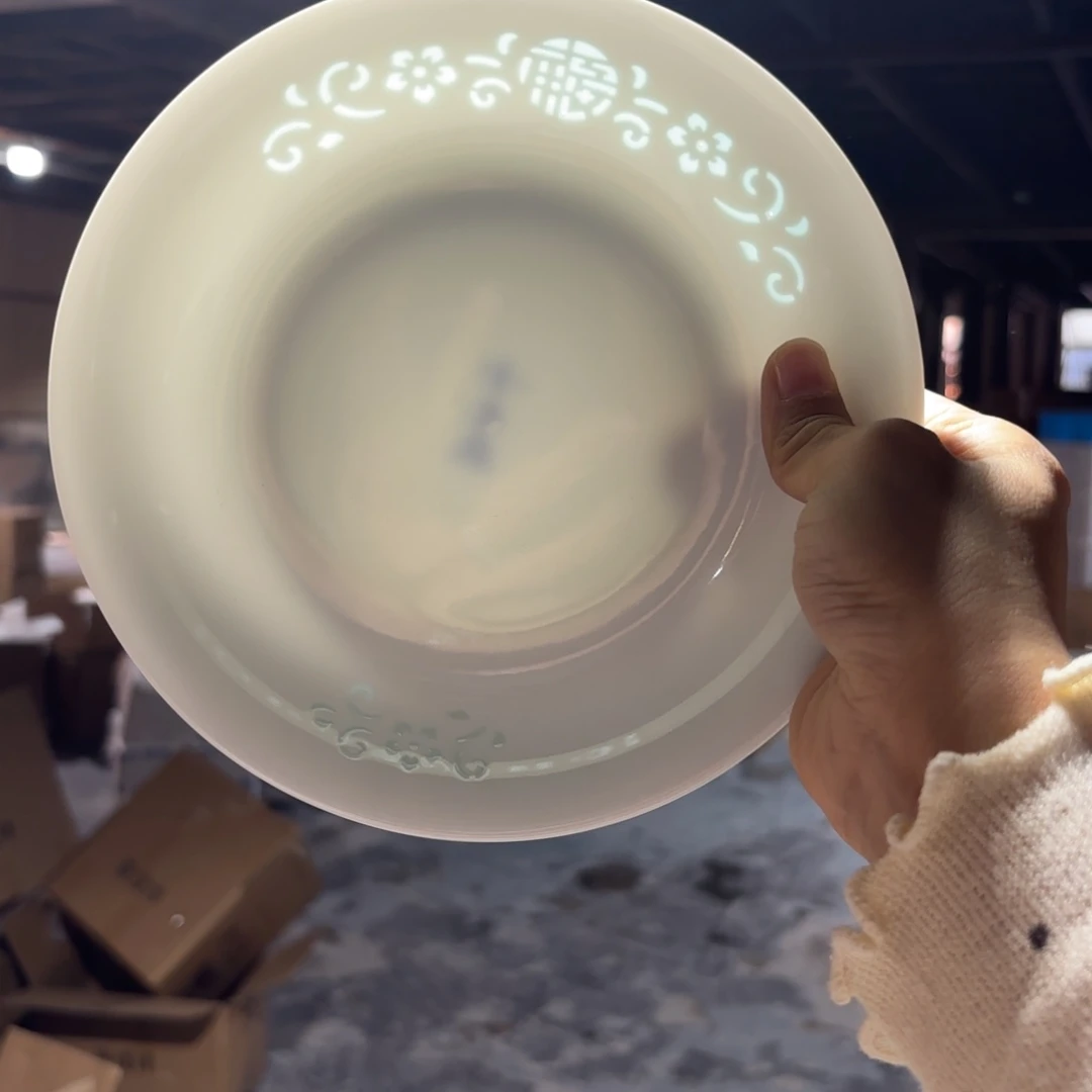 玉瓷景德镇陶瓷两只青色