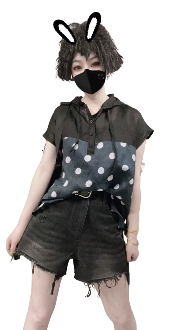 【佳老板】“18062”#爆款韩版时尚百搭破边牛仔短裤