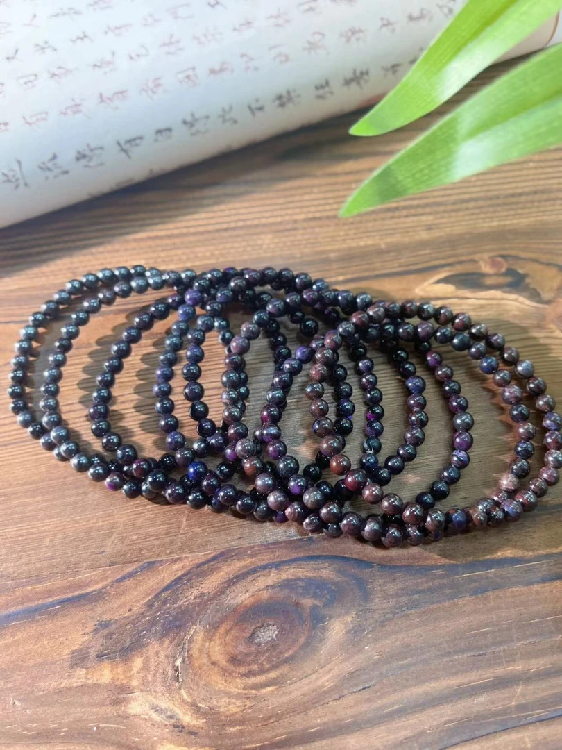 【大美】南非老矿老油料圆珠手串/6mm＋@多样性发其一