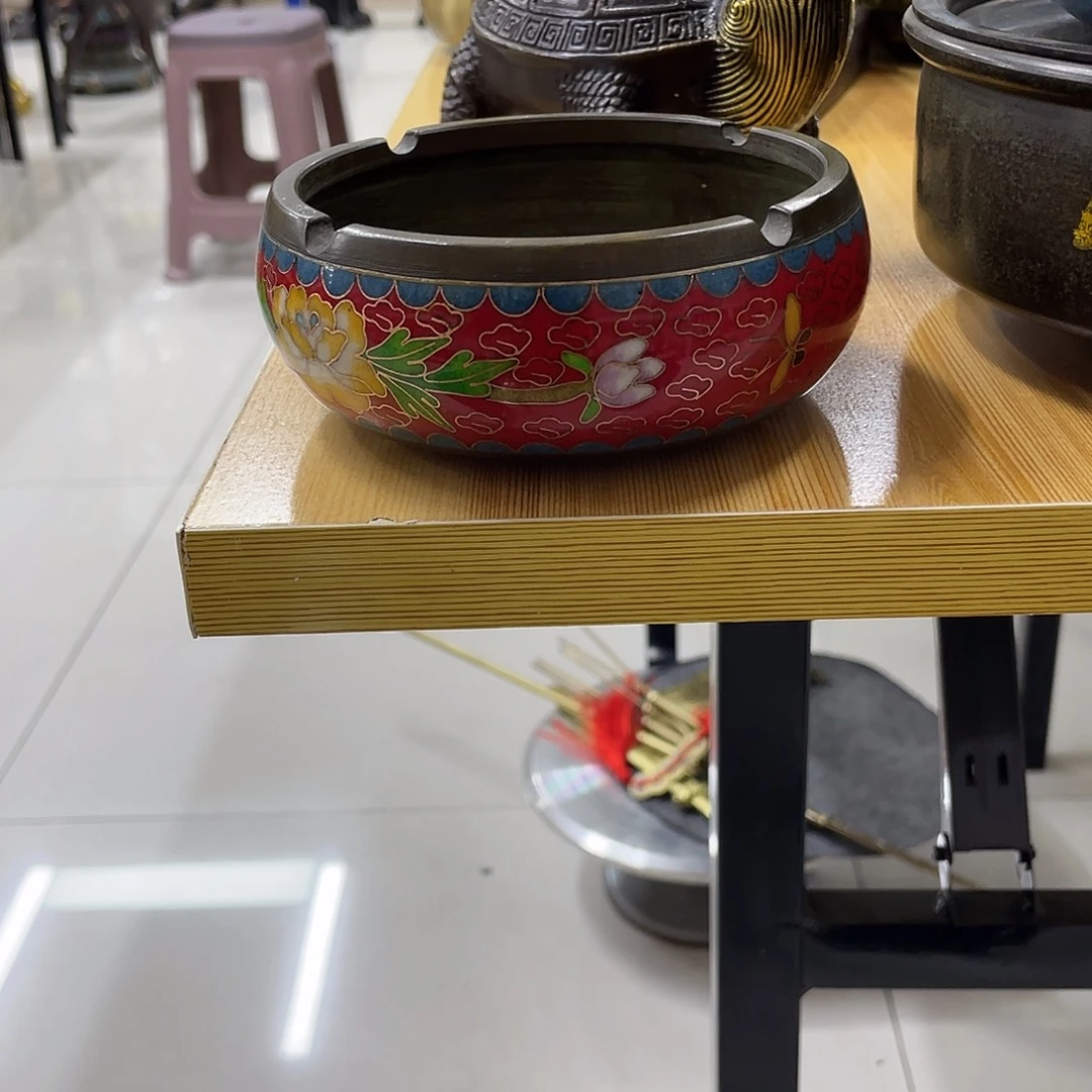 鹤***）黄铜摆件工艺品摆件