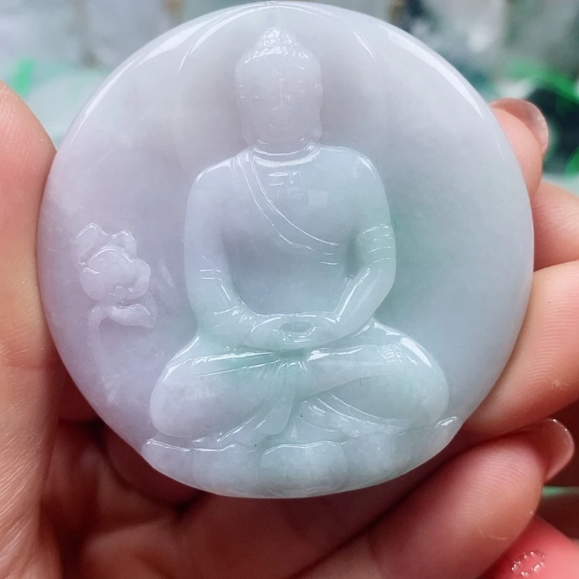 【闪购商品】翡翠颈饰未镶嵌天然翡翠A货佛