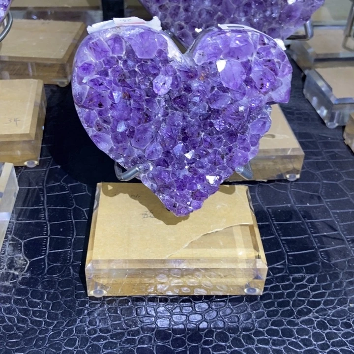 珠宝半成品未镶嵌水晶爱心