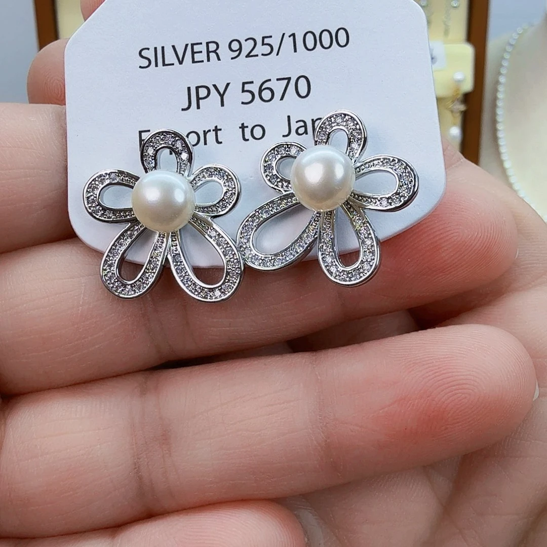 淡水珍珠未镶嵌耳饰