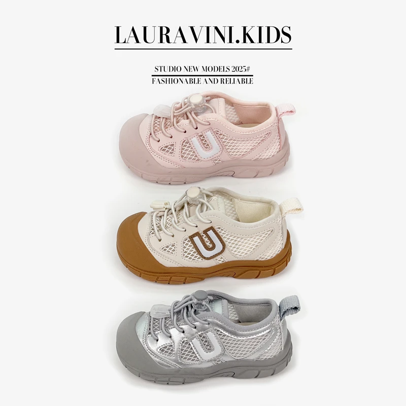 儿童夏季透气网鞋女宝户外软底休闲鞋男宝百搭防滑运动鞋LLWN776