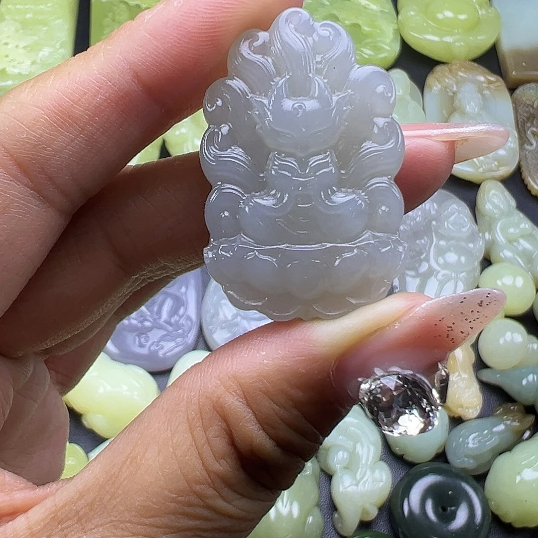 和田玉未镶嵌吊坠(不含链)