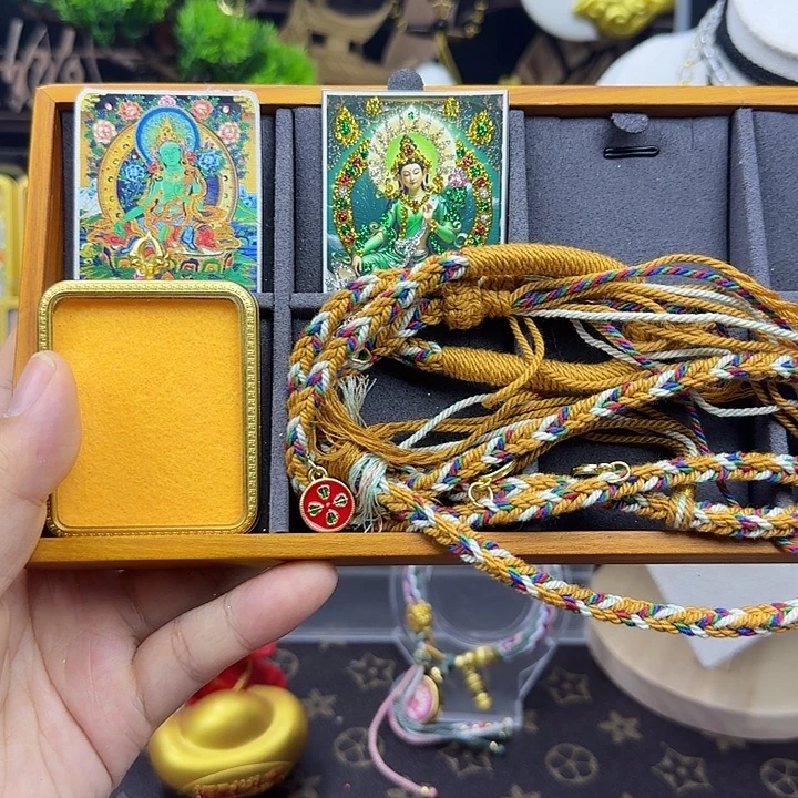 钛钢双面绿度母➕双面壳子➕绳子