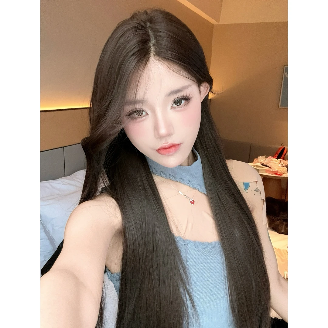 【冷萃】假发女全头套升级大T蕾丝时尚韩系气质减龄自然仿真人发
