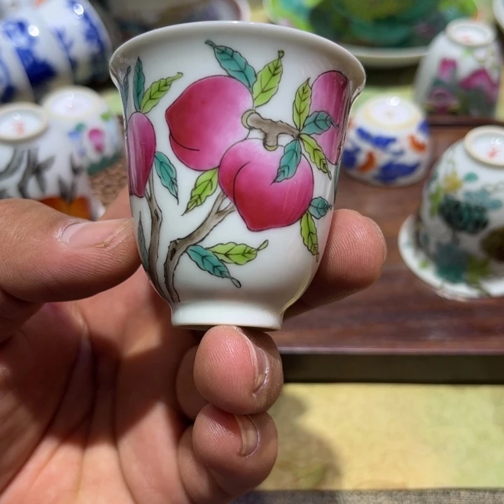 纯手绘精品盖碗杯