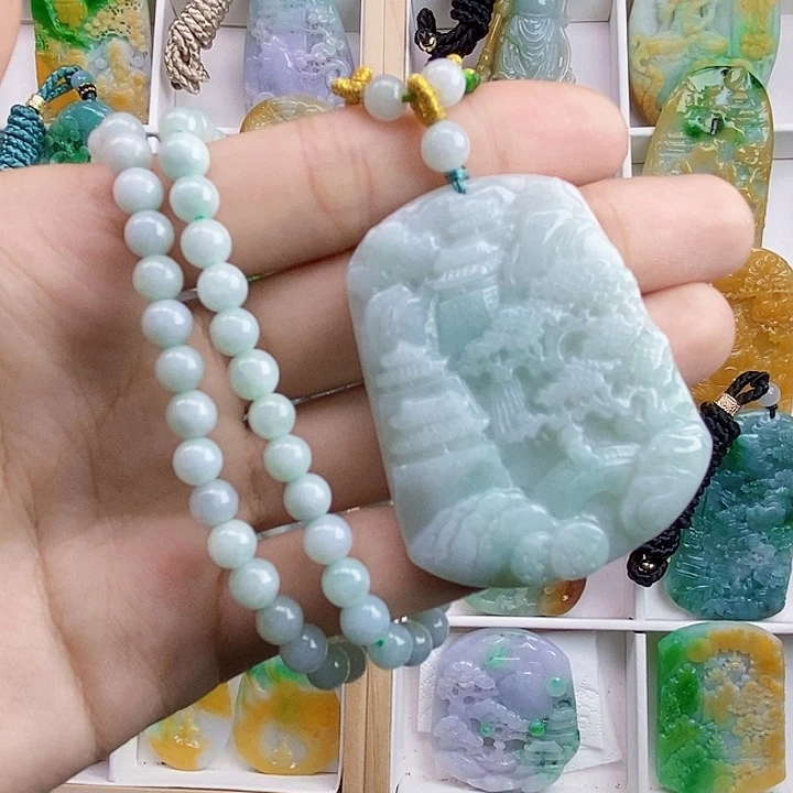 颈饰未镶嵌翡翠翡翠