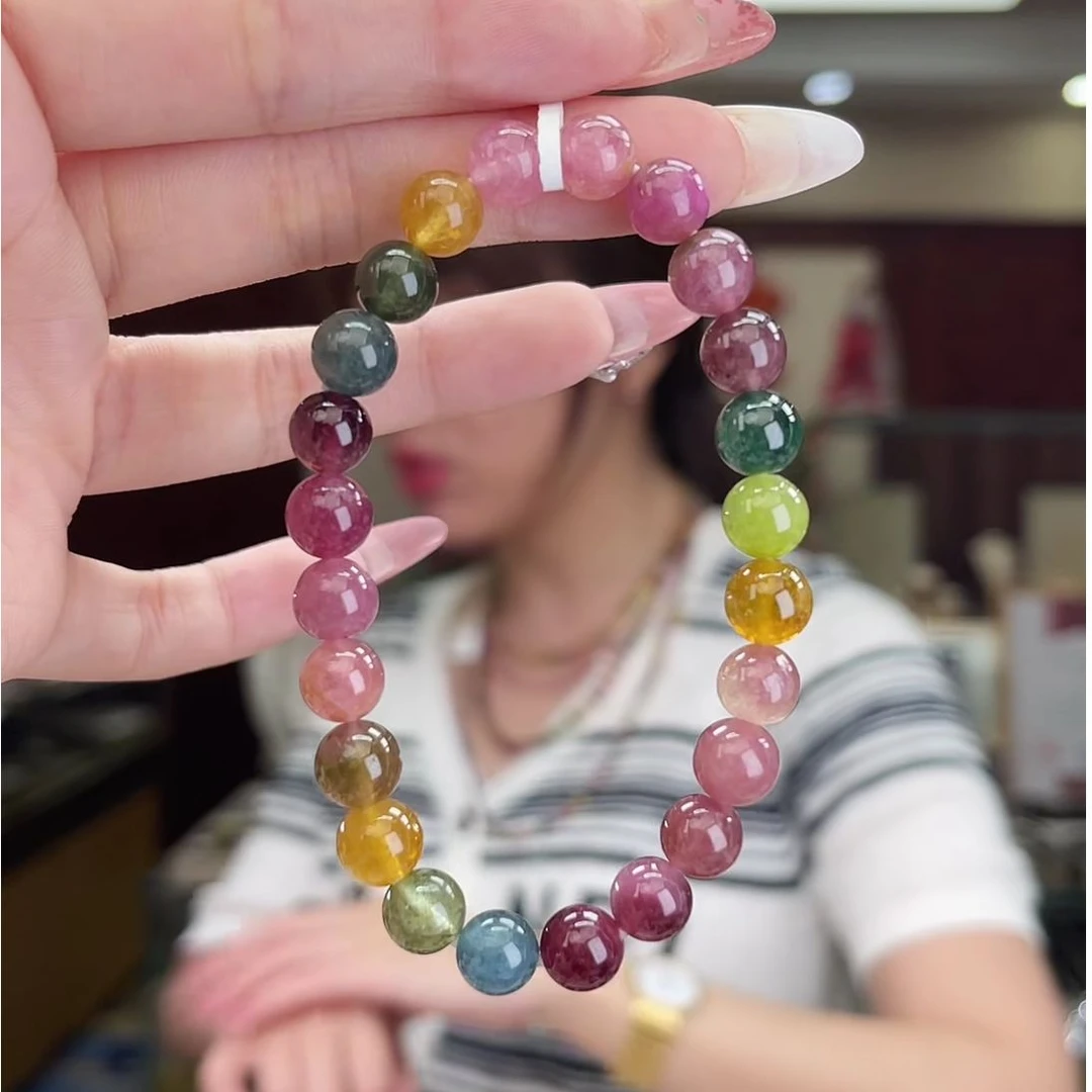 04472217/未镶嵌碧玺8mm+单圈多样性发货