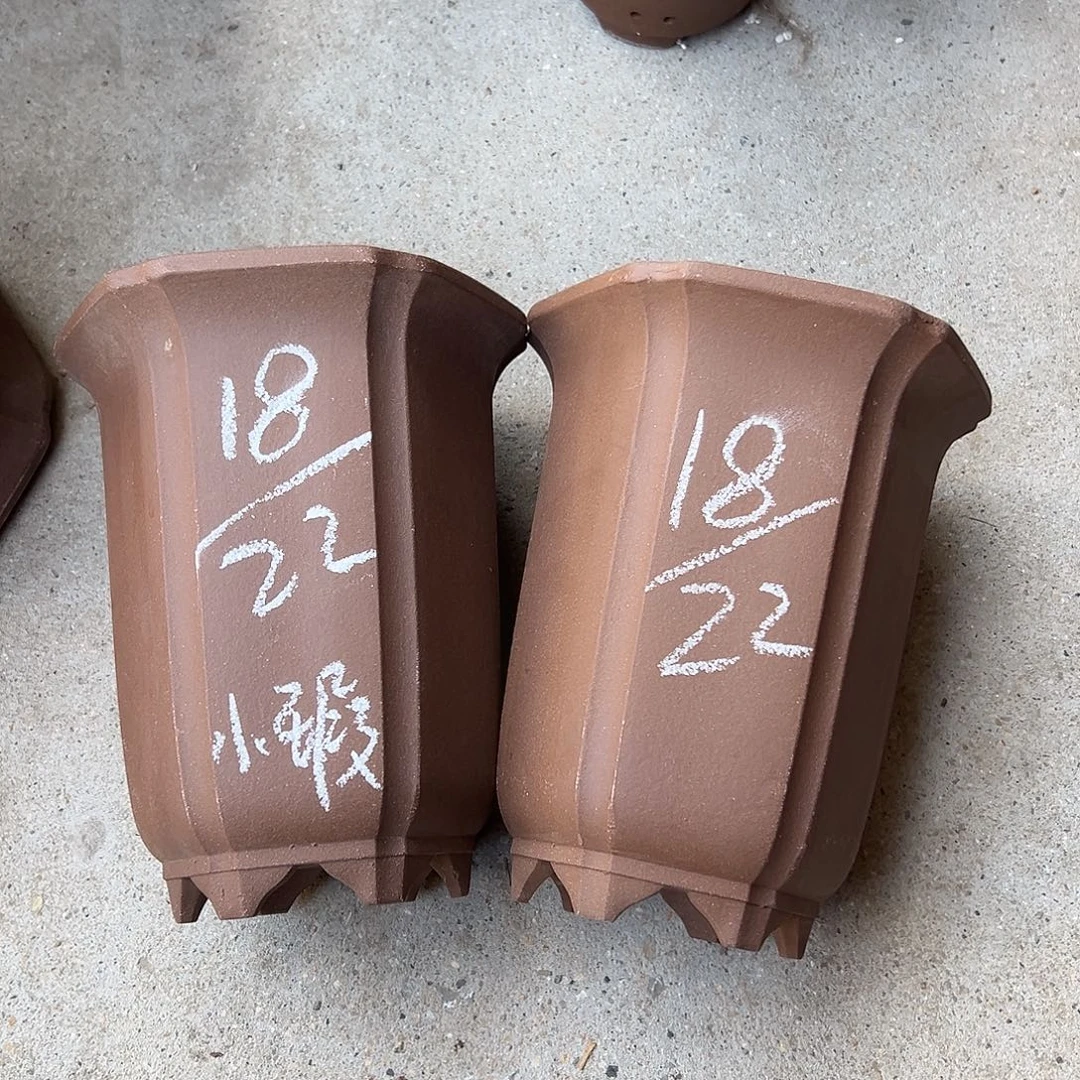紫砂花盆宜兴紫砂花盆源头2只