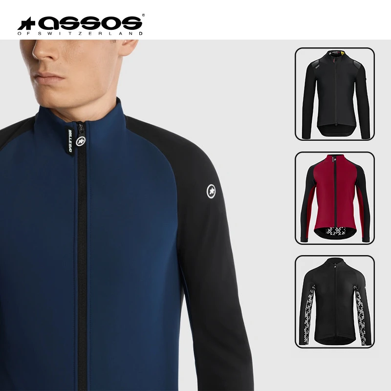Assos阿索斯进口折扣骑行服男款秋冬抓绒防风长袖上衣夹克