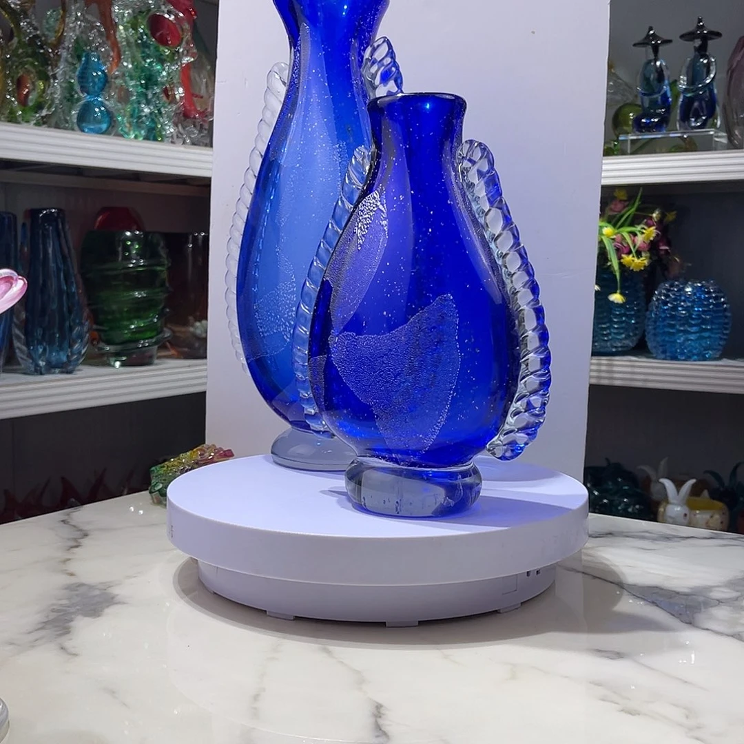 琉璃淄博琉璃，手工花瓶