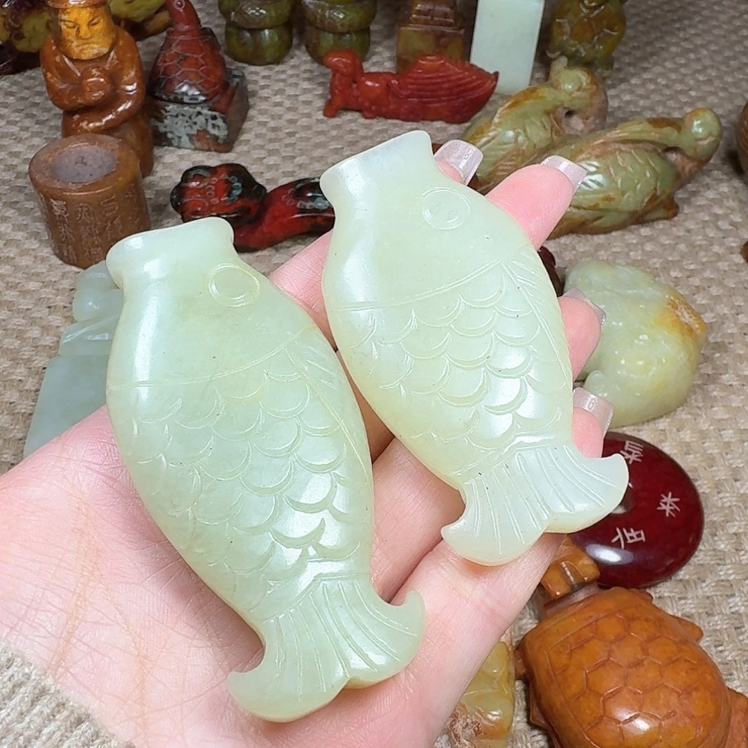 白玉菩提手串范*瑞挂件